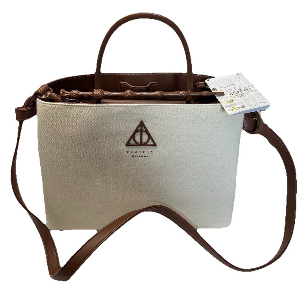 Loungefly Harry Potter Elder Wand Purse Deathly Hallows Canvas Handbag Pop Cult